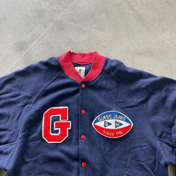 Guess Red and Blue Varsity Jacket - Picture 2 of 4